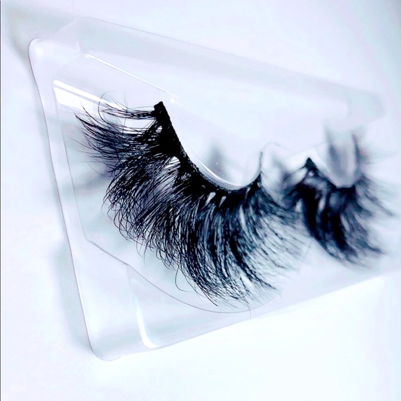 25mm Lashes Mink Eyelashes Natural Hair 3D Mink Lashes Fluffy 1 Pair - Picture 2 of 3